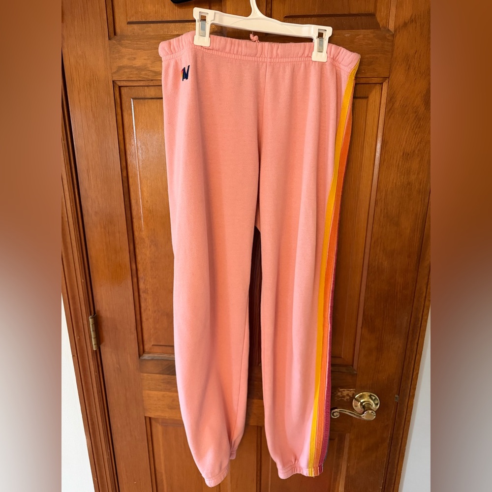 Aviator Nation women’s light pink sweatpants